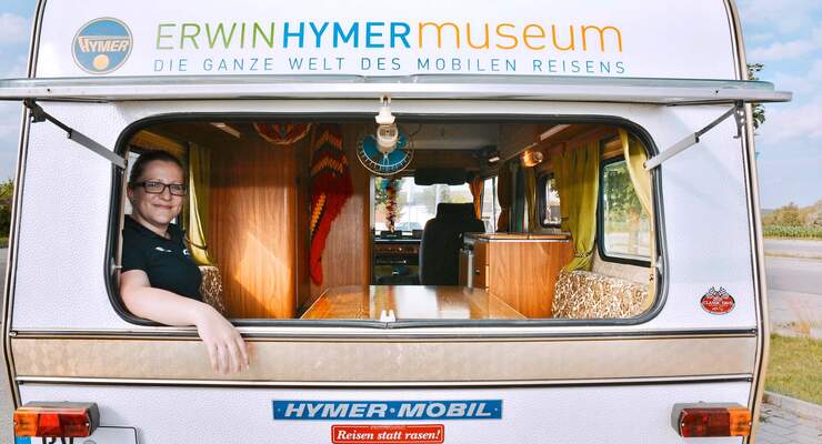 Beim Hymermobil 520D prägte Mitte der 70er Jahre erstmals ein einheitliches Erscheinungsbild die gesamte Baureihe.