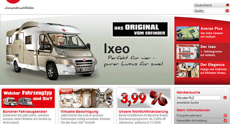 Bürstner Internet Reisemobil Caravan Wohnmobil Wohnwagen
