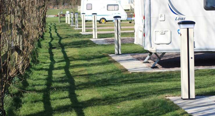 CamperClean Service-Säulen