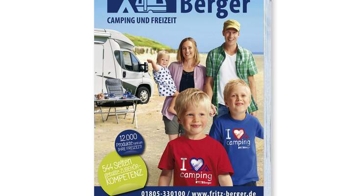 Der neue Hauptkatalog des Camping- und Freizeitartikelspezialisten Fritz Berger bietet auf 544 Seiten mehr als 12.000 Top-Produkte von A bis Z rund um Camping, Caravan und Freizeit.