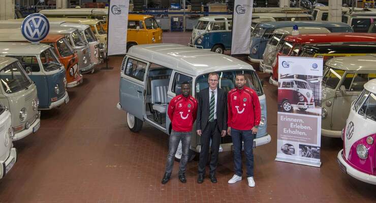 Didier Ya Konan (links), Eckhard Scholz und Felipe Trevizan Martins