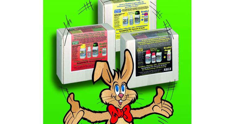 Die Multibox 250 gibt es als „Osterbox“ in drei Ausführungen gegen leichte, mittlere und starke bakterielle Verunreinigungen.