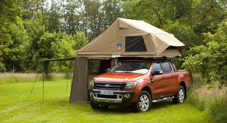 Ford präsentiert auf dem Caravan-Salon in Düsseldorf, den neuen Ford Ranger, ein Pick-up mit zuschaltbarem Allradantrieb.
