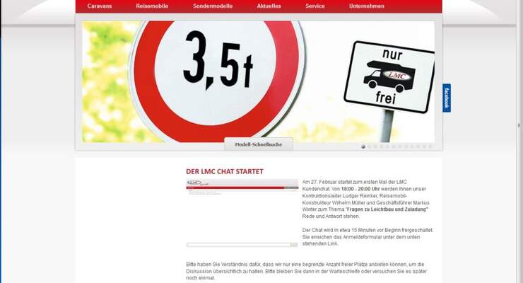 LMC und TEC werden ab Februar in regelmäßigen Abständen einen Kundenchat auf der Homepage freischalten