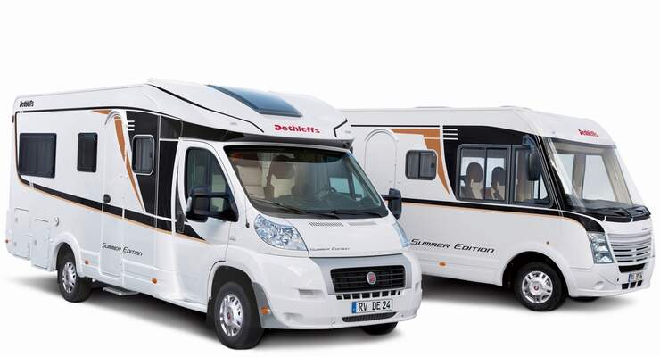 Mit den neuen Summer Edition T und I 6701 bringt Dethleffs bekannteReisemobil-Grundrisse im neuen Gewändern