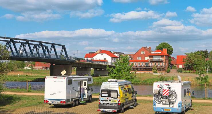 Stellplatz-Fokus Emsland Stellplatz am Amisia-Anleger