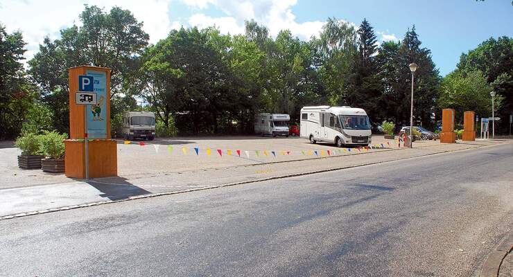 Wohnmobilstellplatz an der AmperOase in Bayern