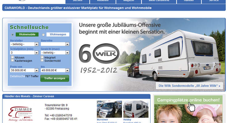 caraworld screenshot website