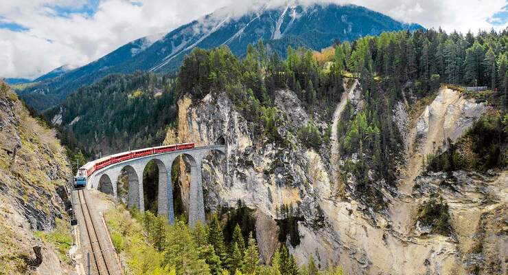 ReiseTipp Rhätische Bahn von Thusis nach St. Moritz